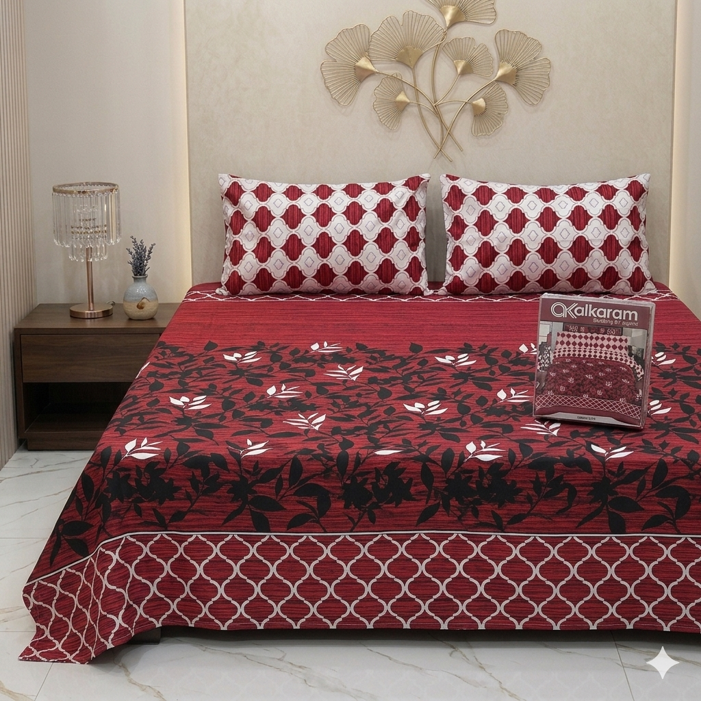 Gift Pack  alkaram bedsheet