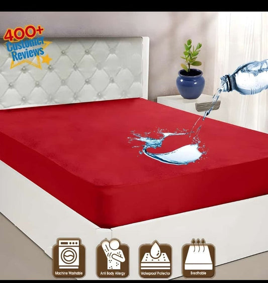 Waterproof Mattress Cover (Protector) RED