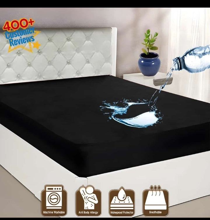 Waterproof Mattress Cover (Protector) BLACK