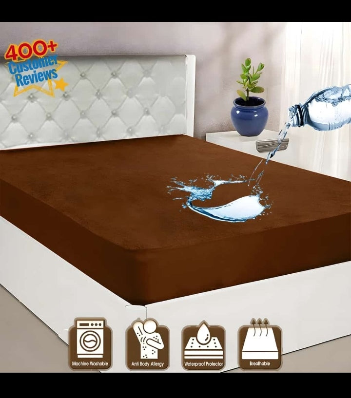 Waterproof Mattress Cover (Protector) BROWN